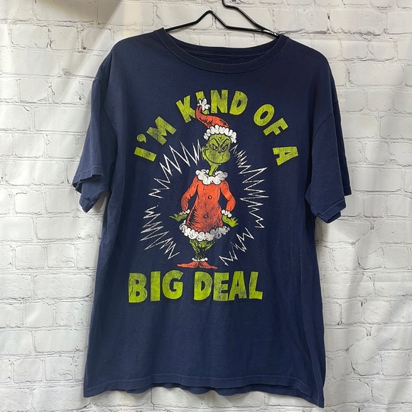 Dr. Seuss Tops - Dr Seuss Hybrid Apparel Grinch Unisex Holiday large tee shirt